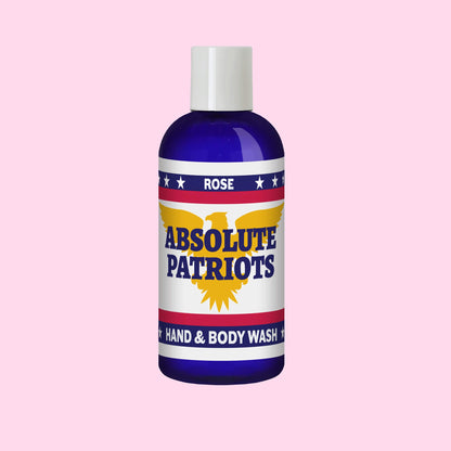 American-Made Absolute Patriots Rose Scented Hand and Body Wash